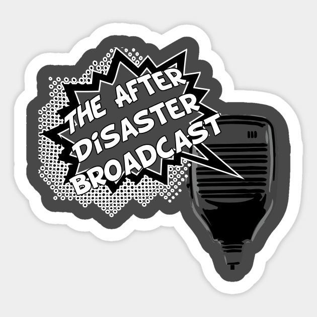 The After Disaster Broadcast Minimal Logo Sticker by TheAfterDisasterBroadcast